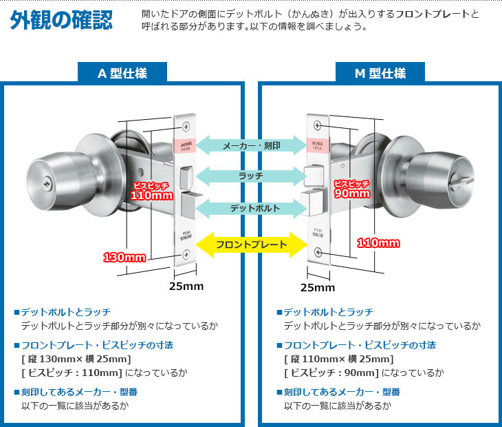 外観の確認