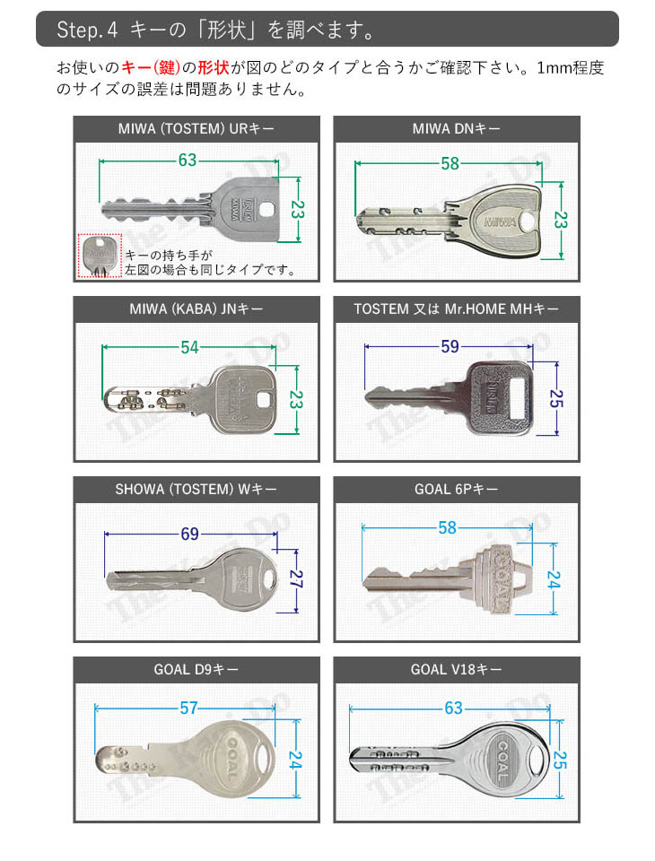 step.4_キーの「形状」を調べます。