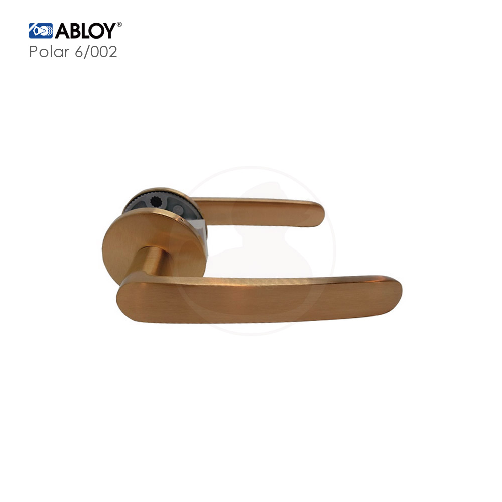 ABLOY レバーハンドル Polar 6/002 Apr アンティークブラウン色 角芯棒□型/1辺8mm 左右兼用【アッサ アブロイ POLAR6】