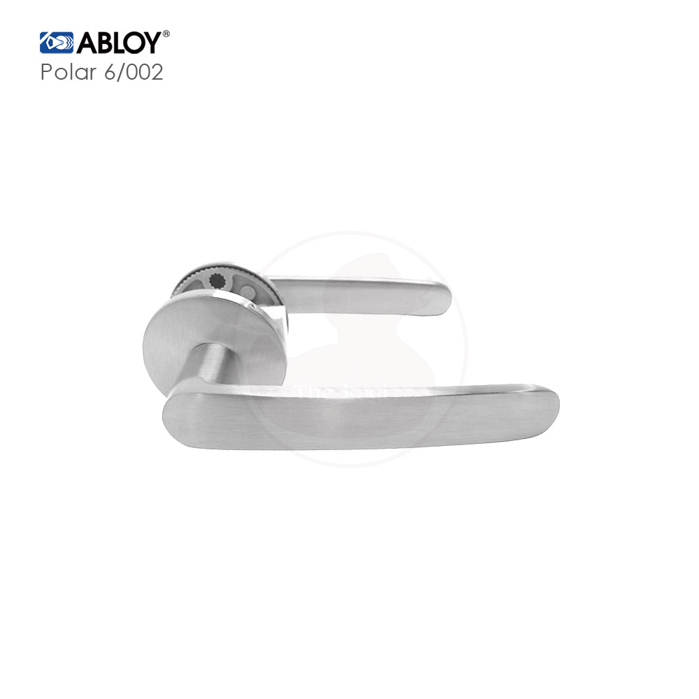 ABLOY レバーハンドル Polar 6/002 HCr サテンクローム色 角芯棒□型/1辺8mm 左右兼用【アッサ アブロイ POLAR6】