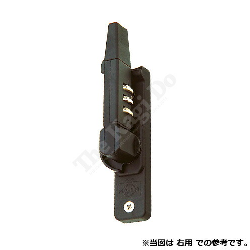 クレセント錠 ダイヤル鍵付き KC-98 右用(小) 本体BP45mm〜67mm ロック径R15【Kシリーズ KC98】